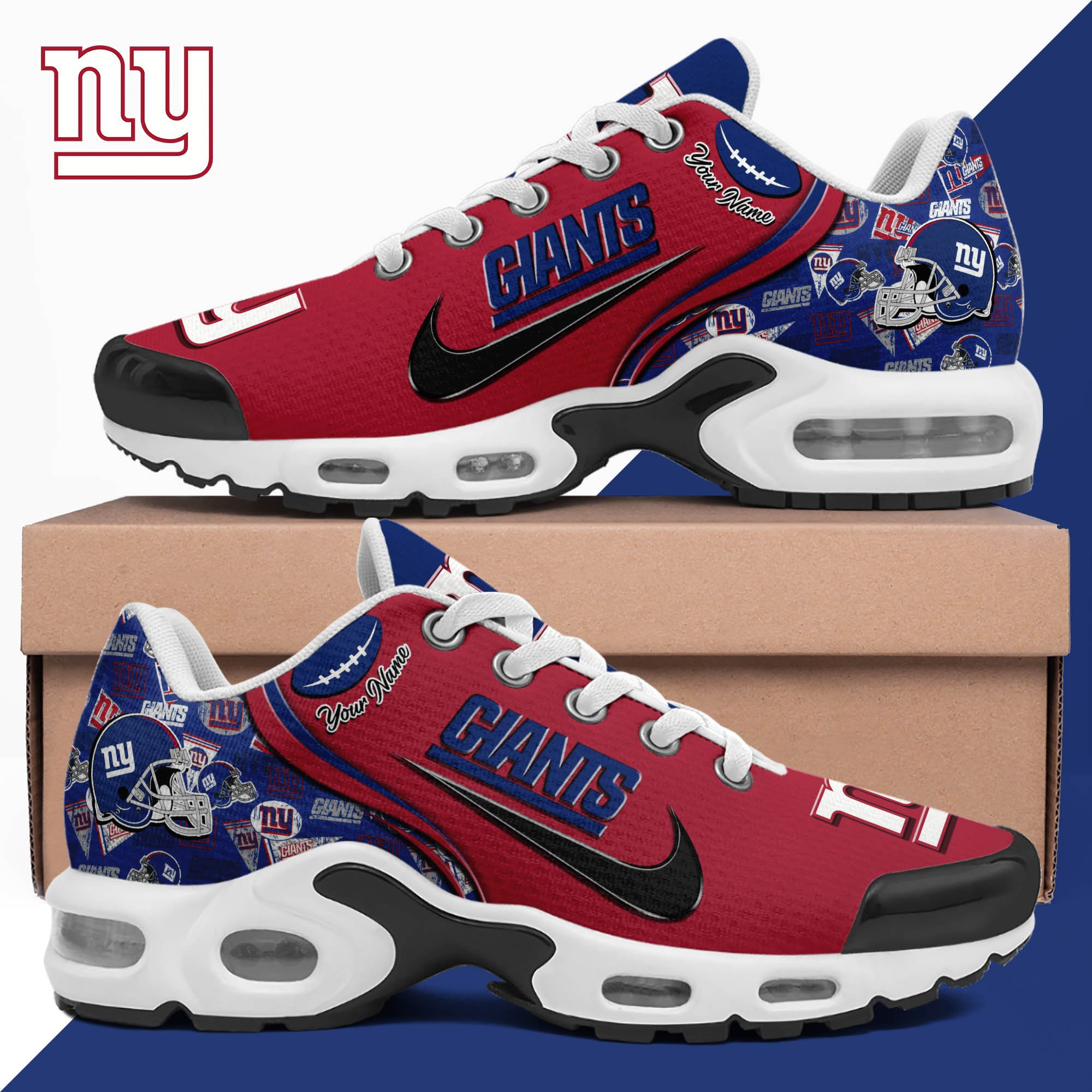 New York Giants Shoes 2026 Version Custom Your Name 499