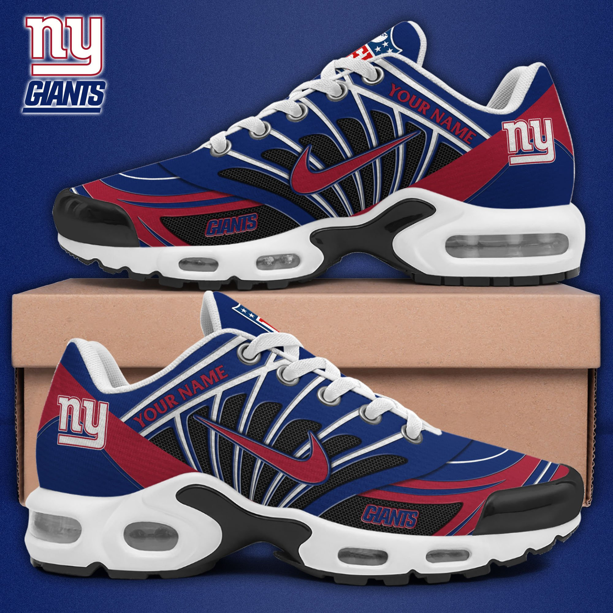 New York Giants Shoes 2026 Versions Custom Your Name 921