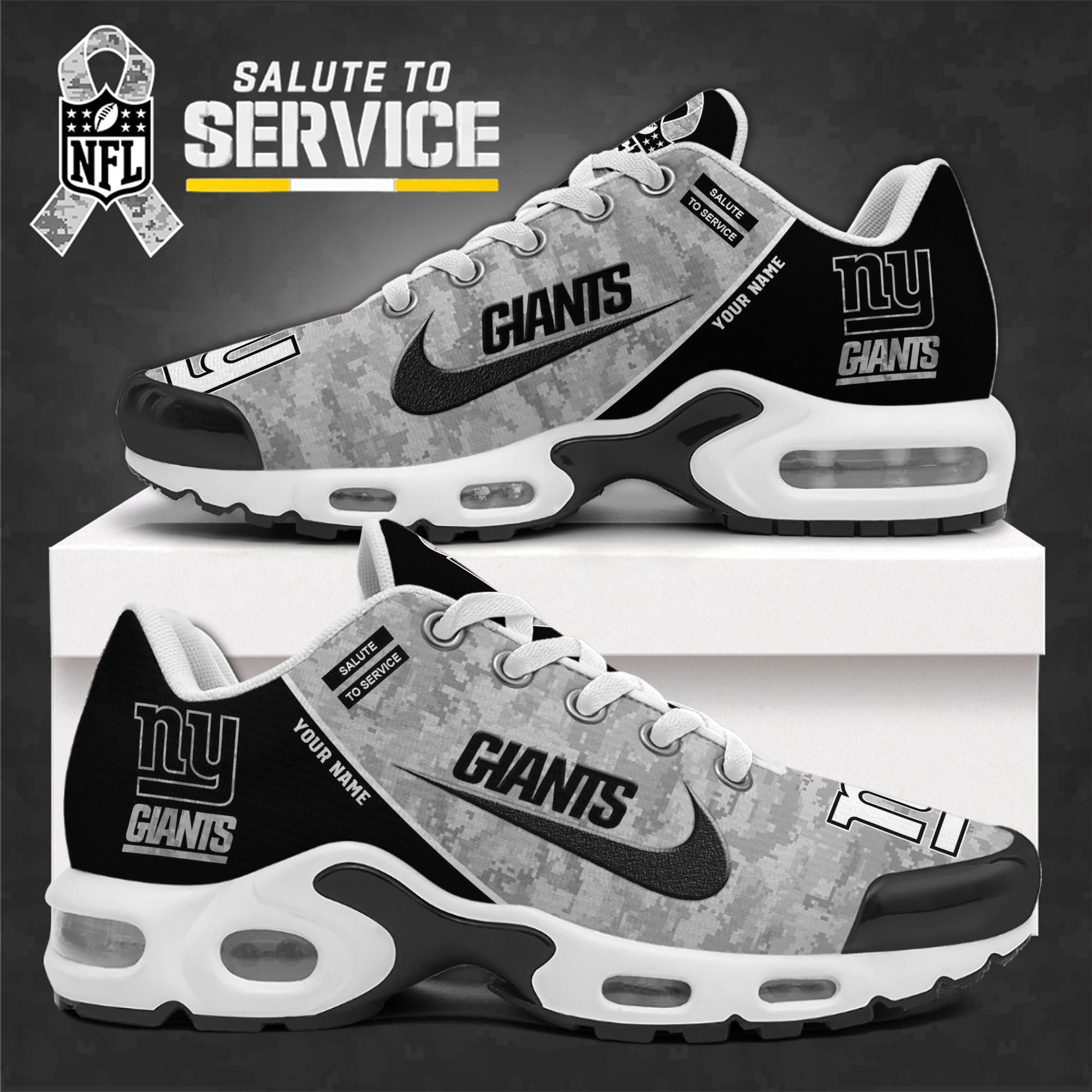 New York Giants Team Shoes 2026 Version Custom Name 581