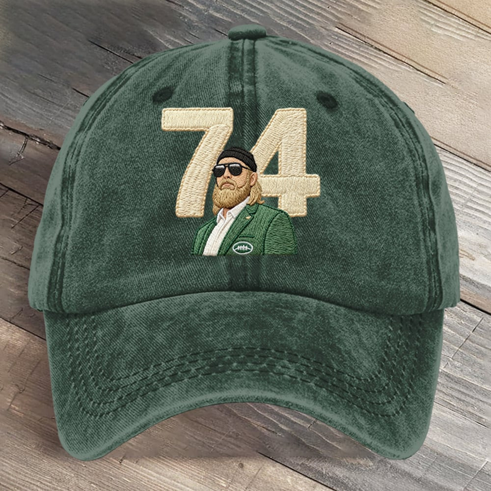 New York Jets 74 Hat Nick Mangold Memorial Ball Cap NY Jets Merch Football Related Gifts