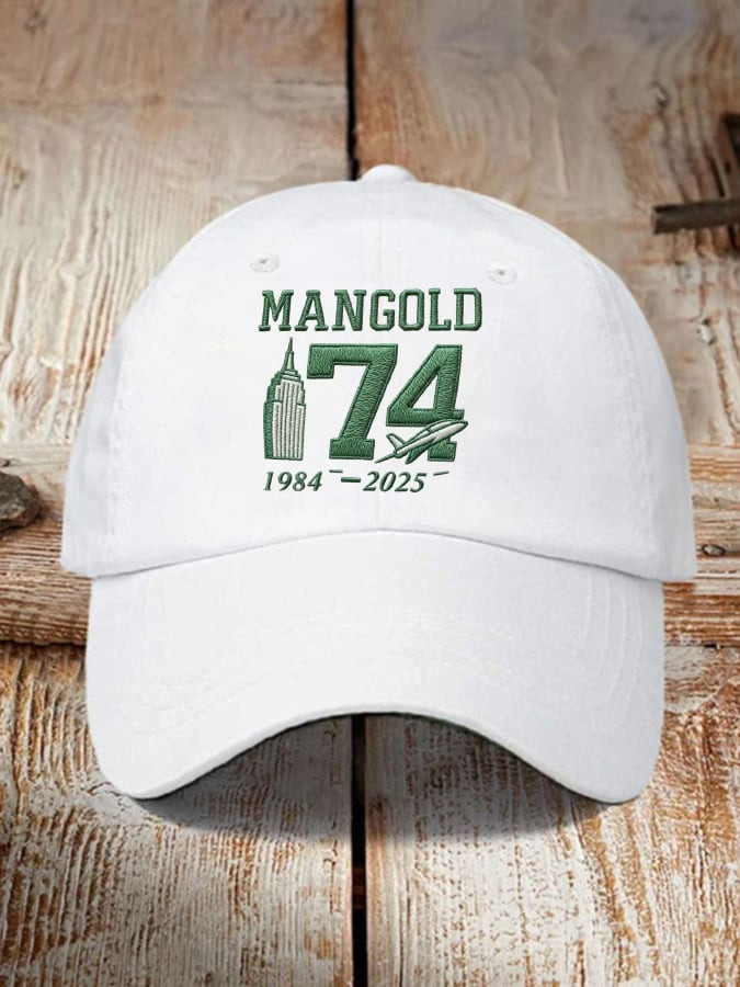 New York Jets 74 Mangold Tribute Hat 1984 2025 NY Jets Ball Cap Football Merch Gifts For Fans