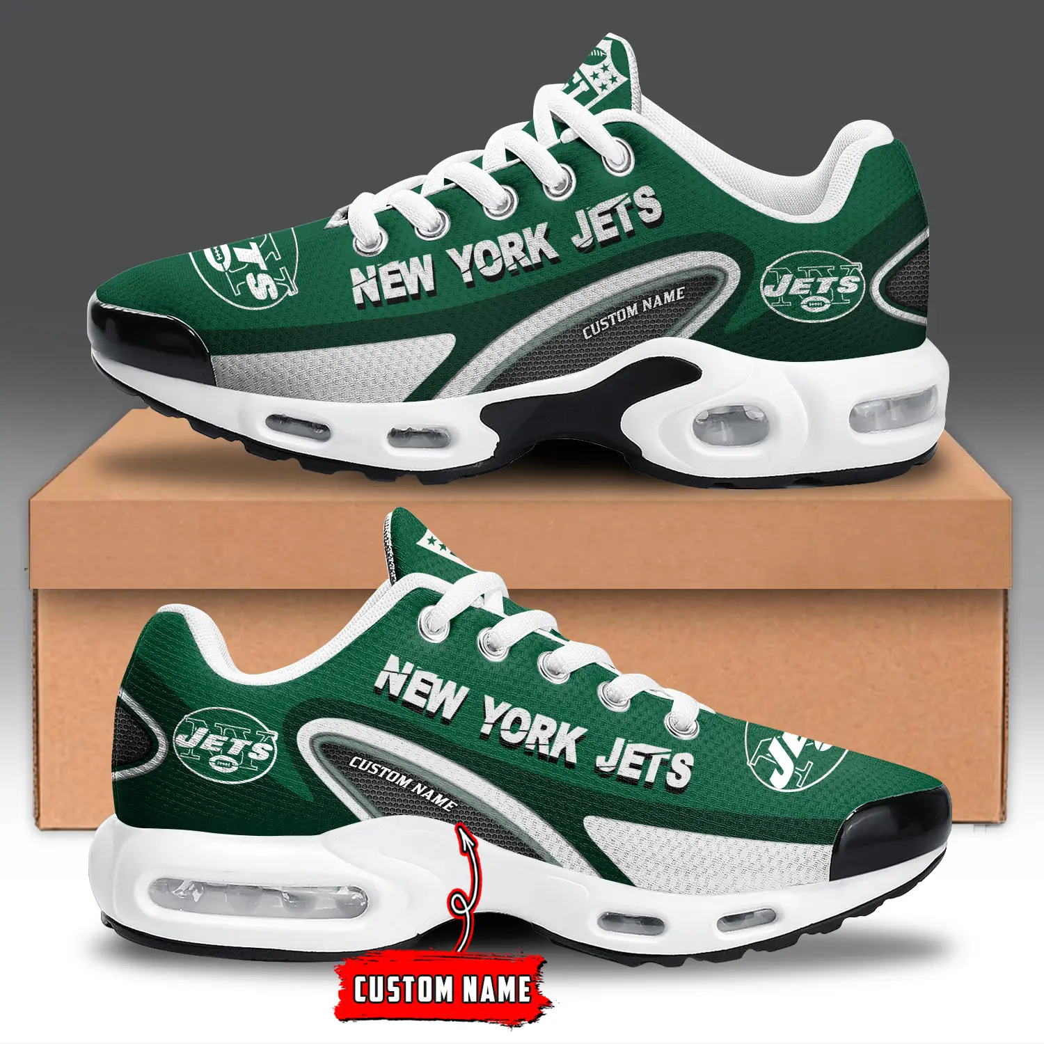New York Jets Air Max Plus Shoes Sneakers For Men And Women New York Jets Air Max Plus Shoes Sneakers For Men And Women - Image 1