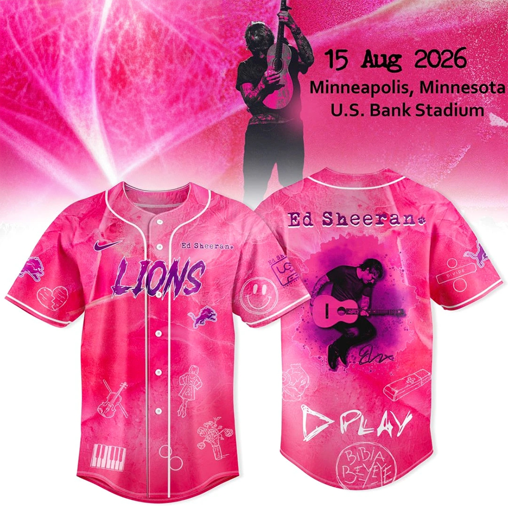 New York Jets Ed Sheeran Loop Tour 2026 Baseball Jersey Jets Merch Gifts For Music Lovers