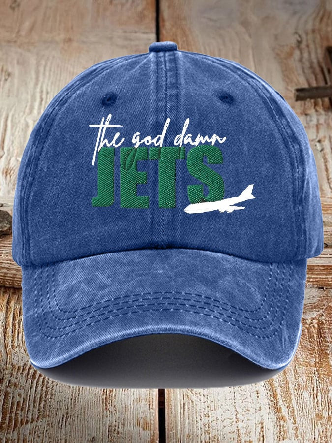 New York Jets Hat The God Damn Jets Baseball Cap NY Jets Merch Presents For Football Fans