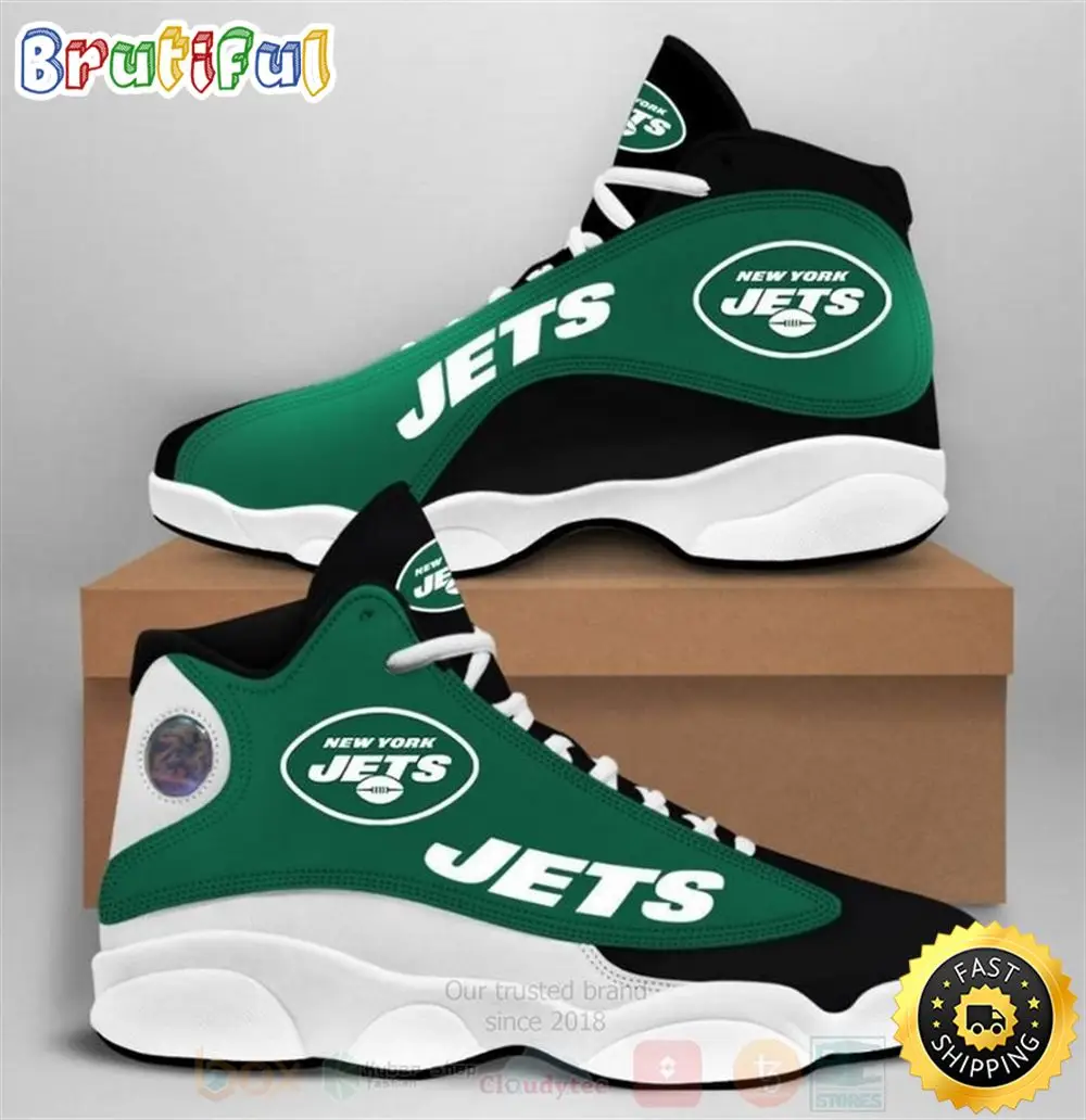 New York Jets Nfl Air Jordan 13 Shoes New York Jets Nfl Air Jordan 13 Shoes - Image 1