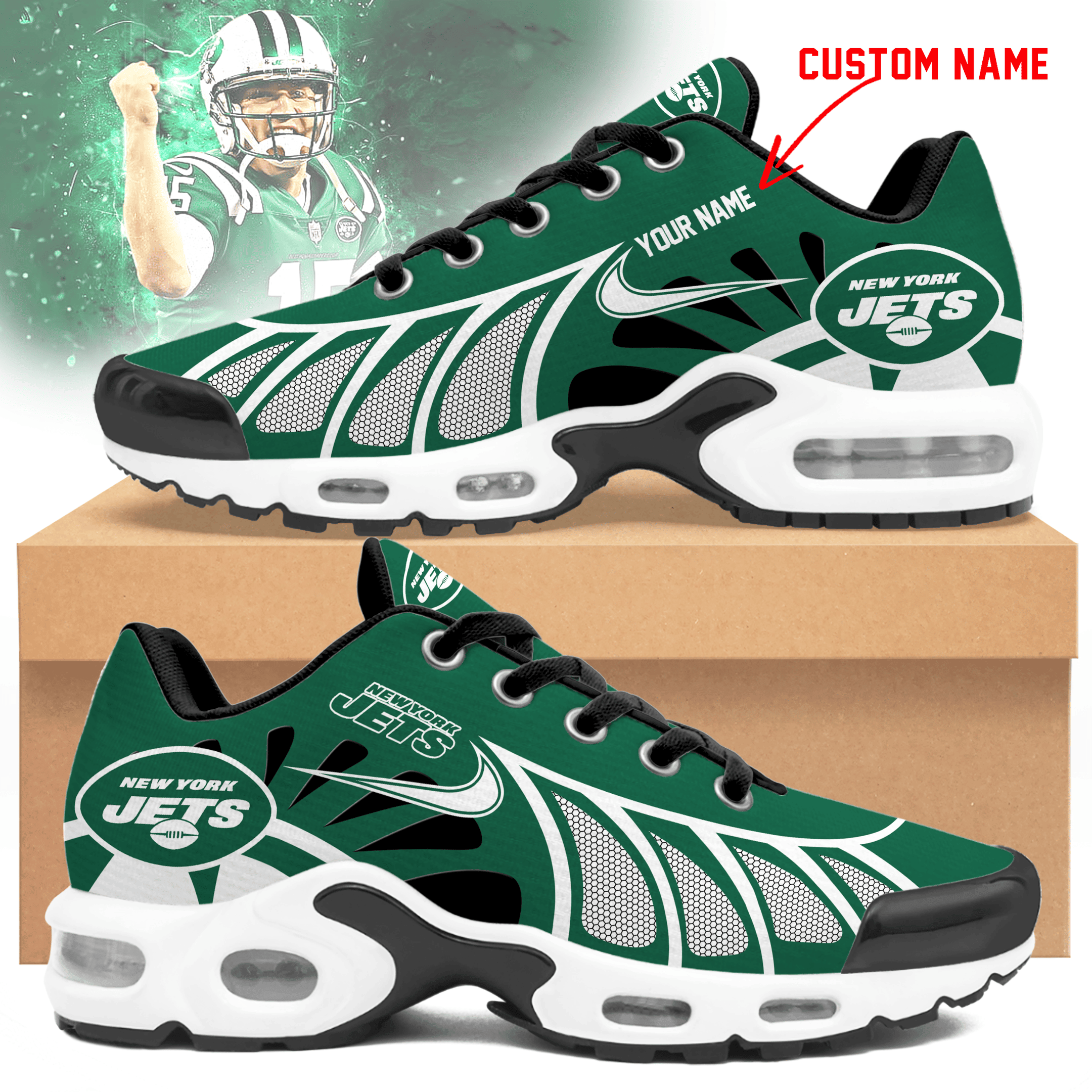 New York Jets Personalized Air Max Shoes Td 050625