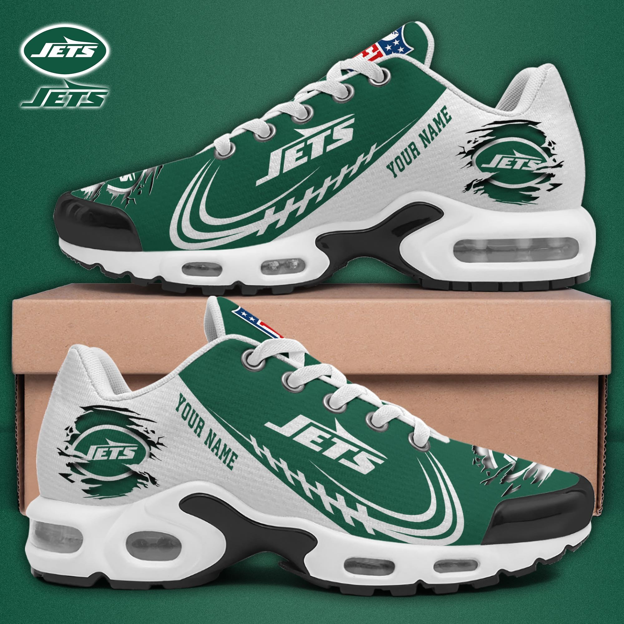 New York Jets Shoes 2026 Version Custom Name