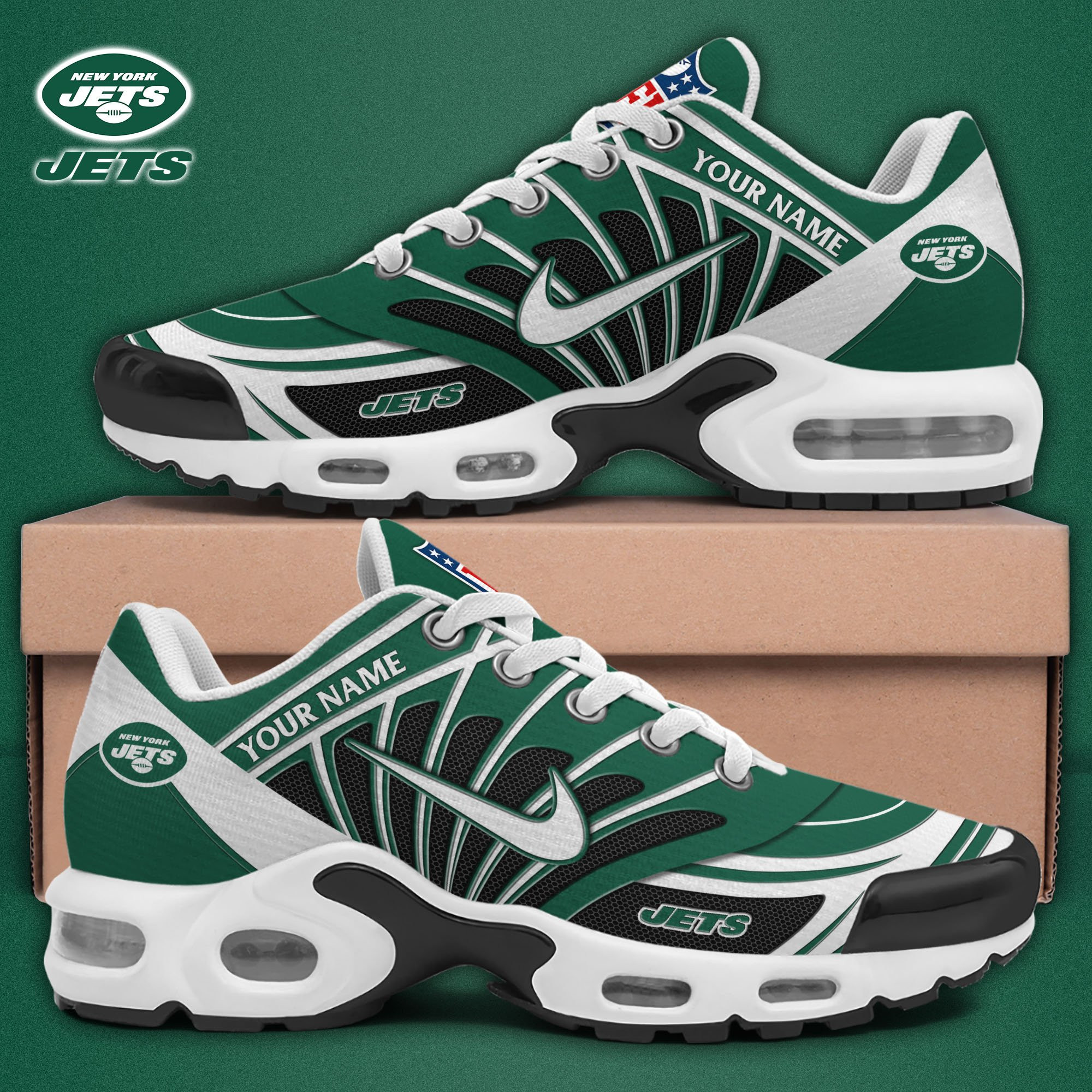 New York Jets Shoes 2026 Versions Custom Your Name 921