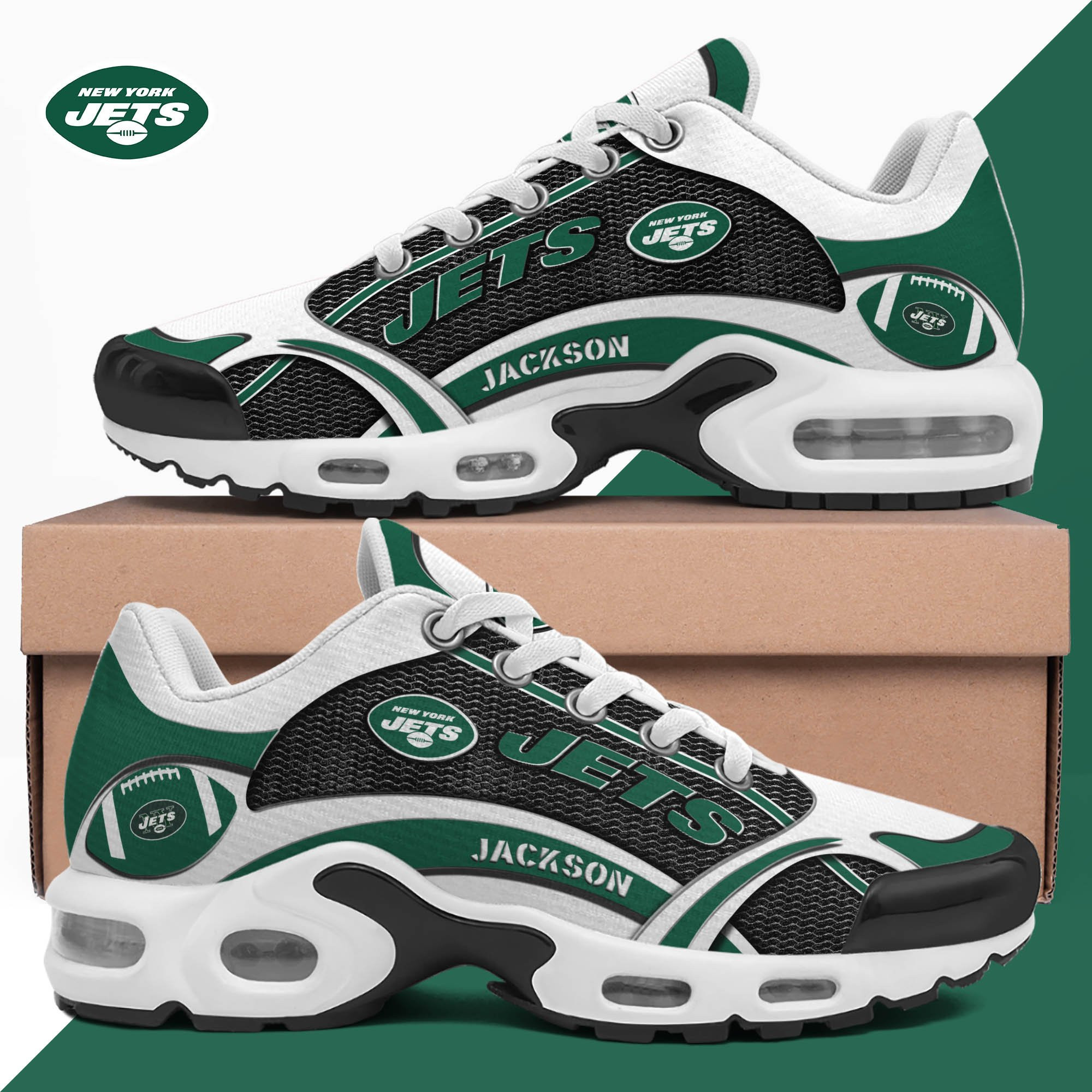 New York Jets Team Shoes 2026 Version Custom Name 889