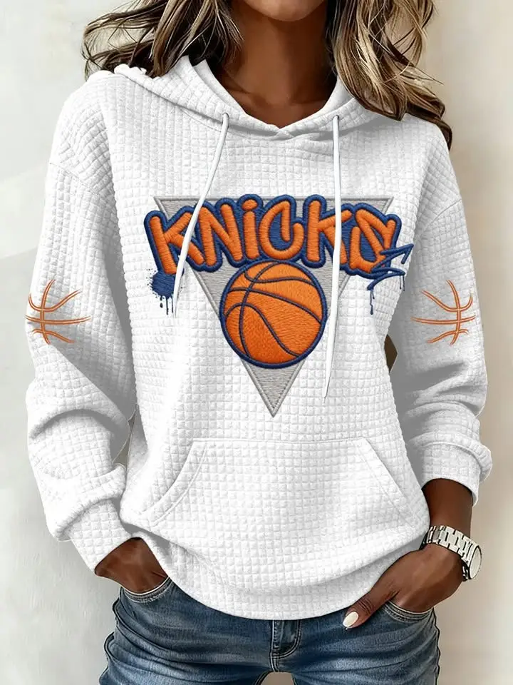 New York Knicks Hoodie Women's Basketball Game Day Merch Clothing Best Gifts For Fans New York Knicks Hoodie Women's Basketball Game Day Merch Clothing Best Gifts For Fans - Image 1