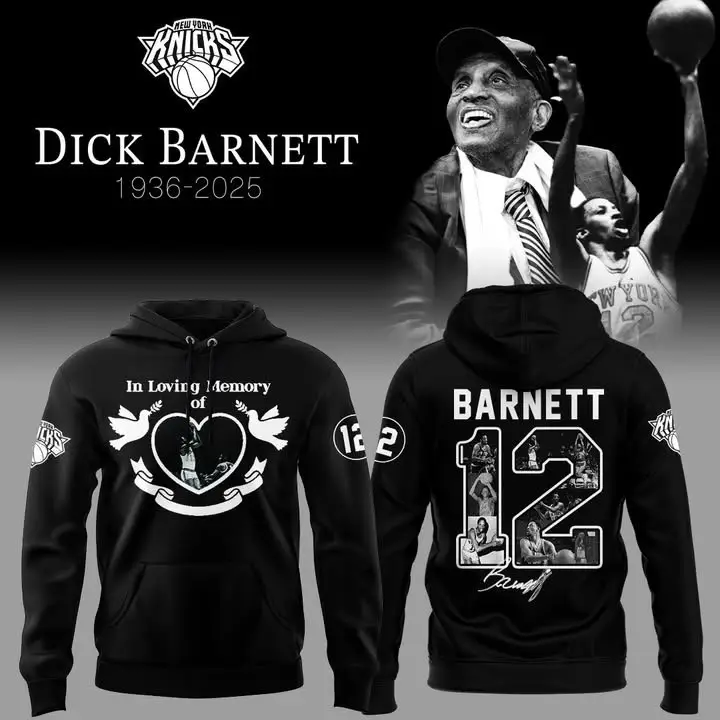 New York Knicks In Loving Memory Of Dick Barnett RIP Hoodie #12 Legends NY Knicks Fan Merch