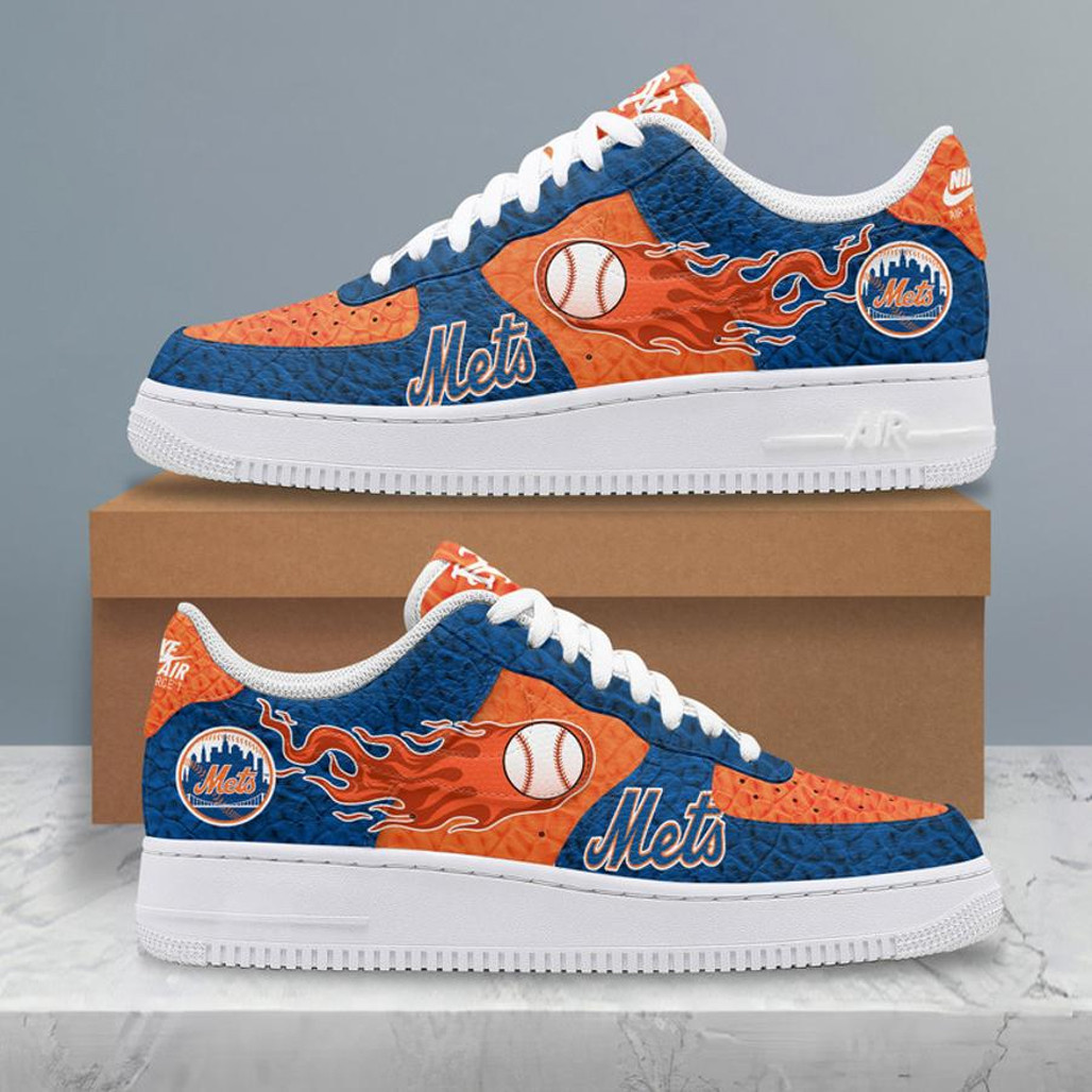New York Mets Baseball Air Force 1 Shoes Sneakers