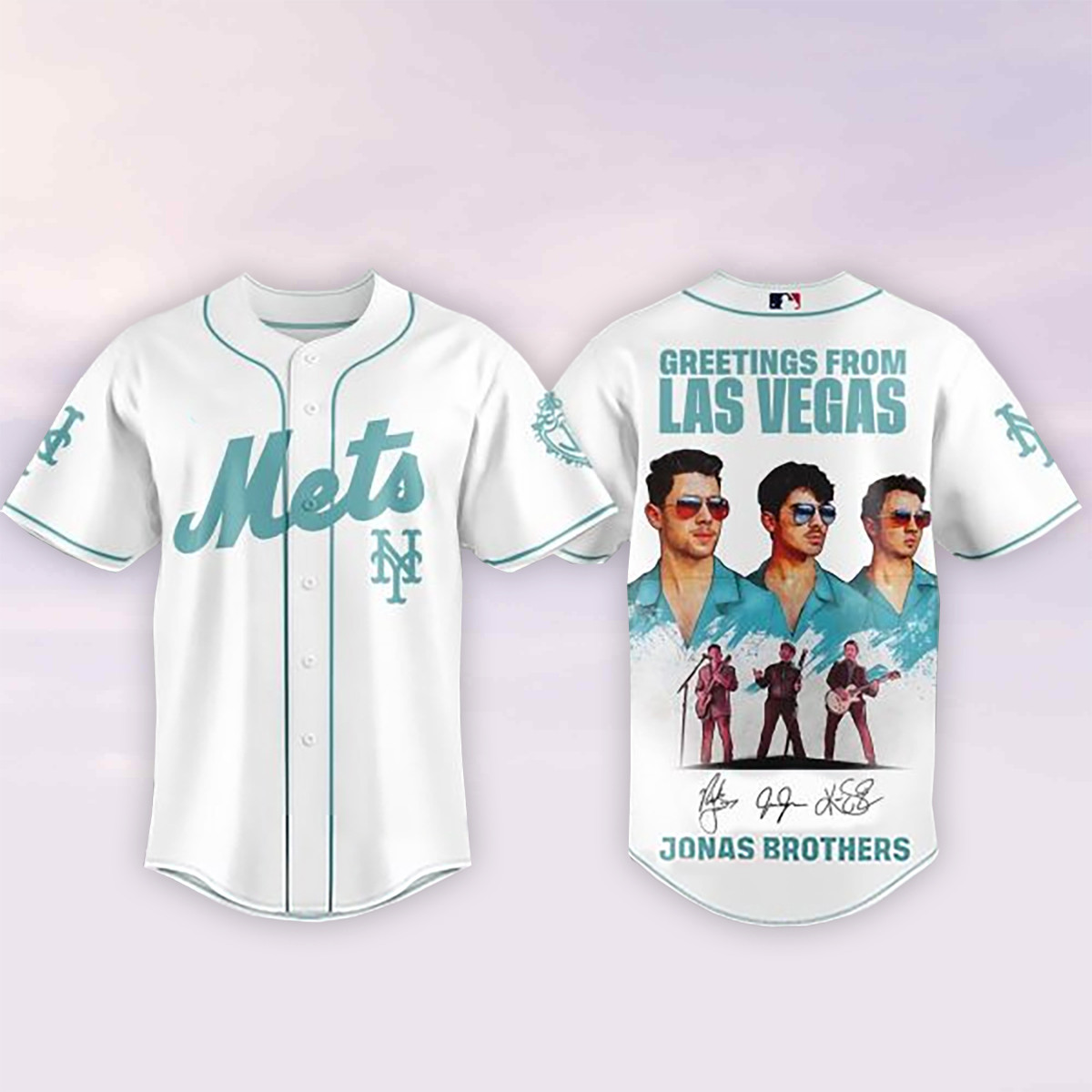 New York Mets Jersey Shirt Jonas Brothers Greetings From Las Vegas 2026 Clothes Gift For Him