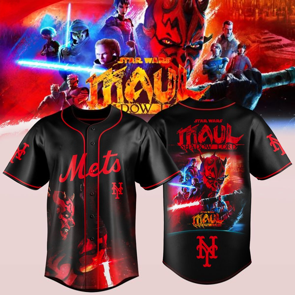 New York Mets x Star Wars The Age Of Maul Begins Baseball Jersey Mets Merch Gift For Fans