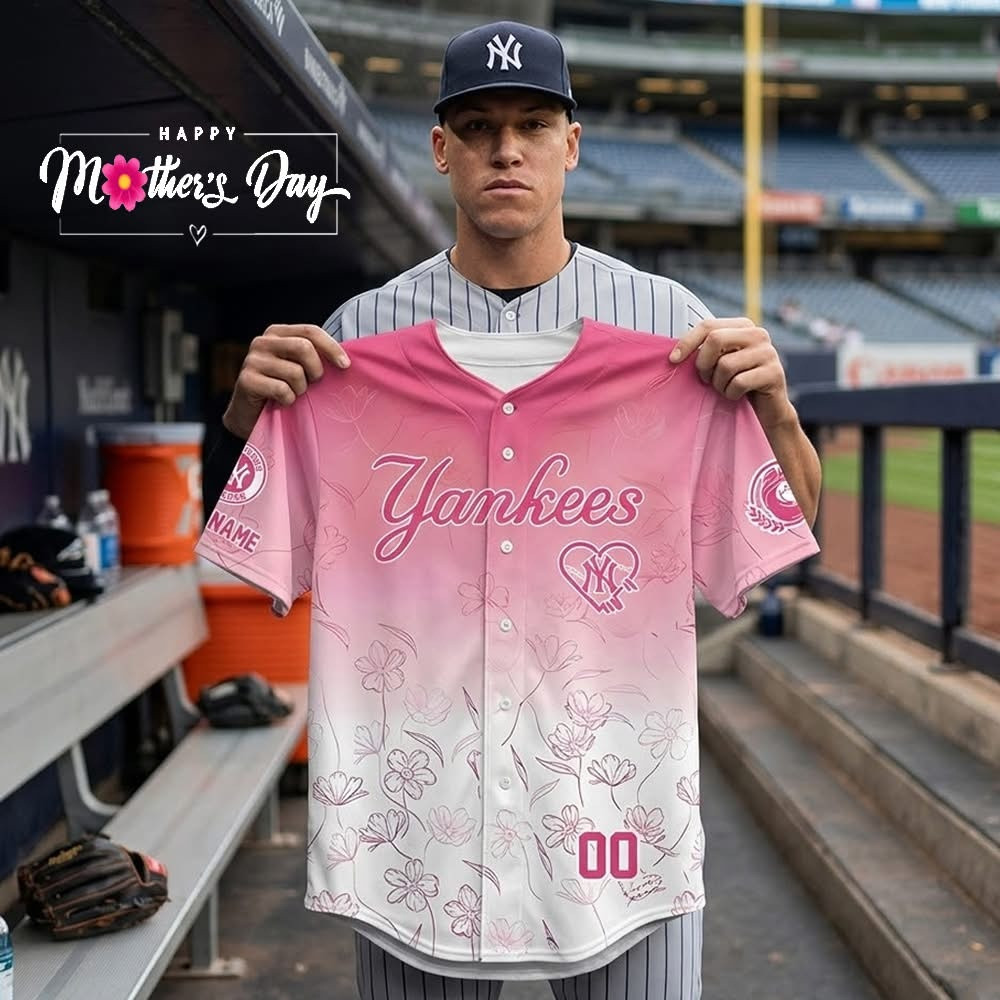 New York Yankees X Happy Jersey Yankees Merch Gift For Mother's Day