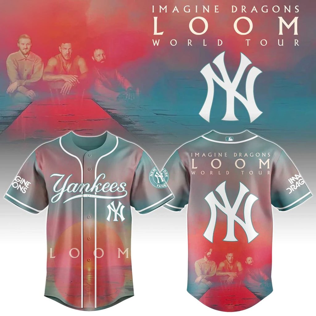 New York Yankees X Imagine Dragons LOOM World Tour 2026 Jersey NY Yankees Merch Fan Gifts