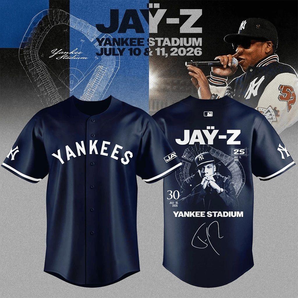 New York Yankees x Jay-Z Hometown Show 2026 Baseball Jersey Yankees Merch Fans Gifts