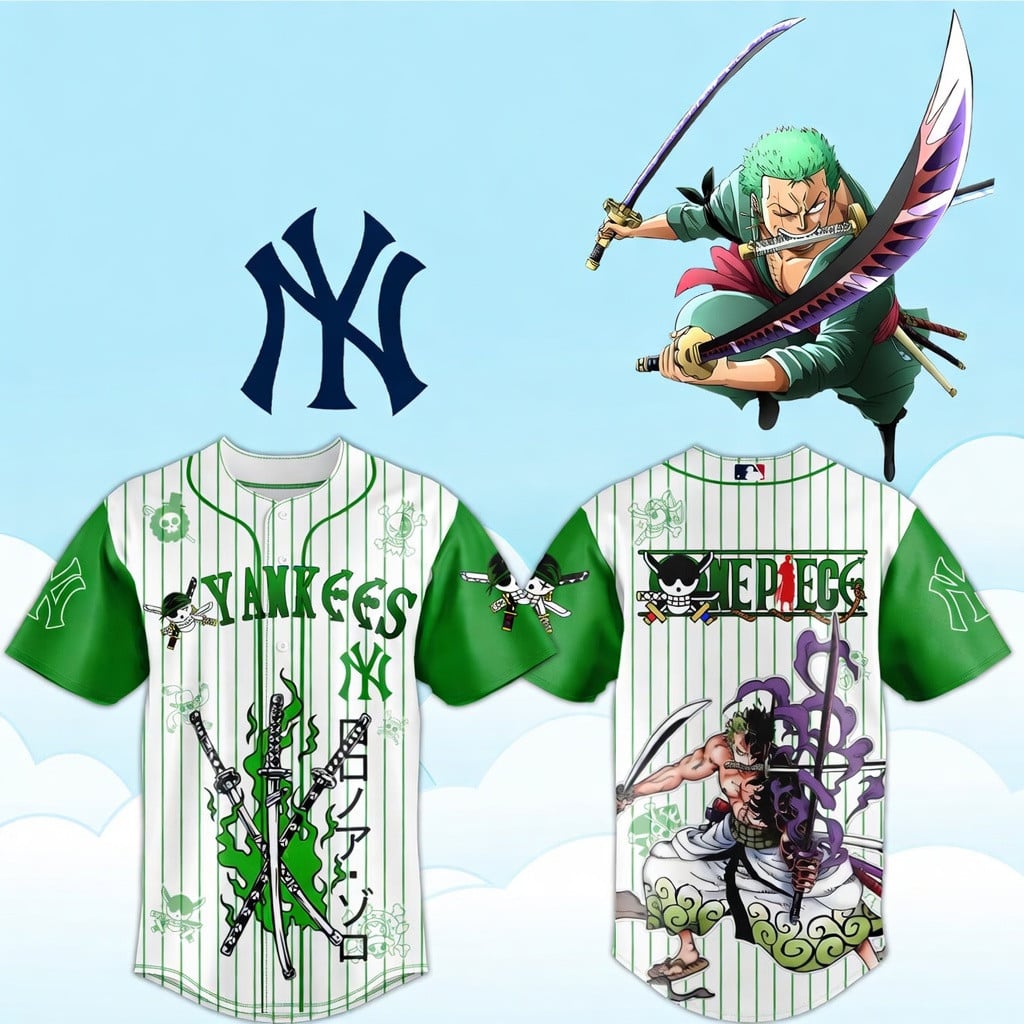 New York Yankees X One Piece 2026 Baseball Jersey Yankees Merch Best Gift For One Piece Fans