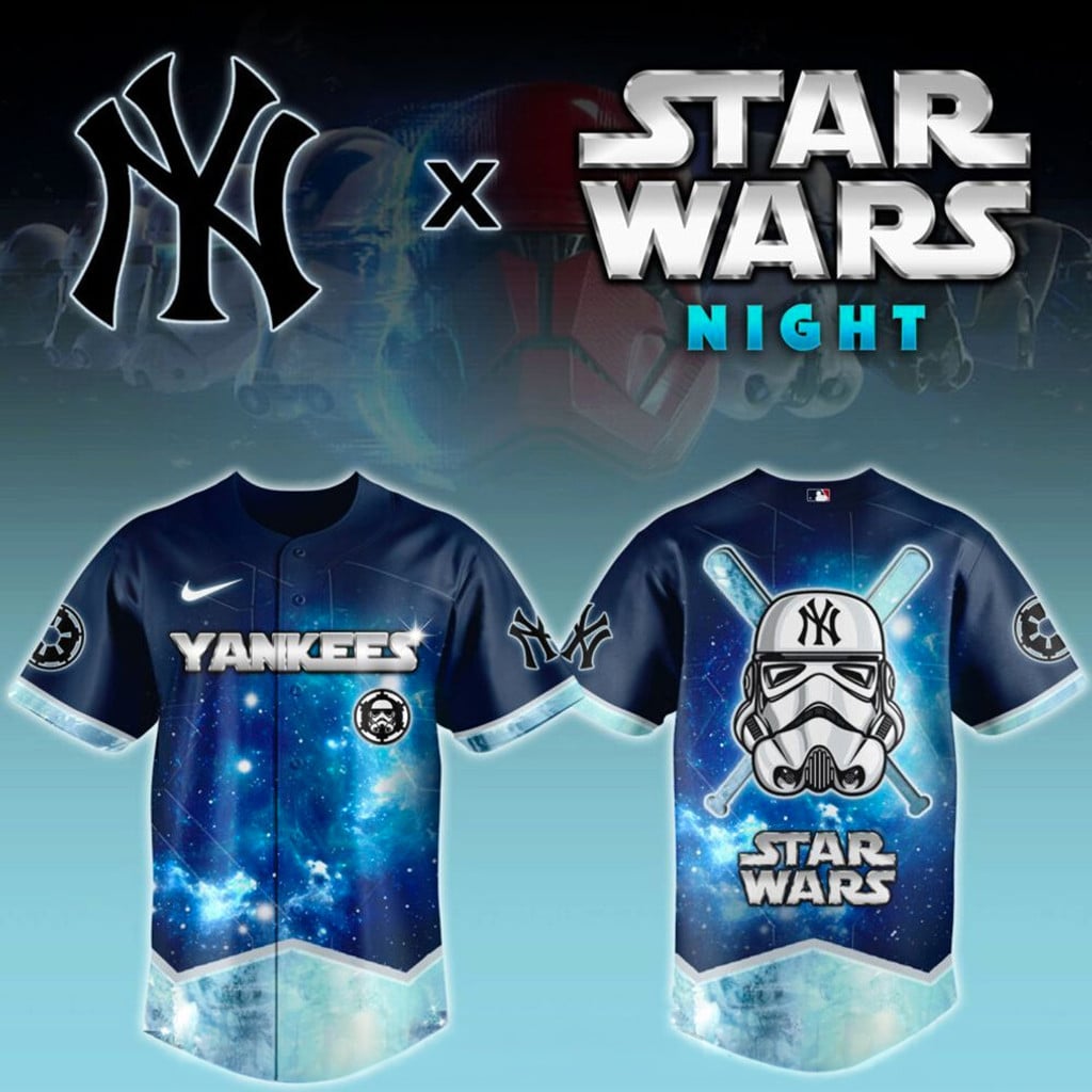 New York Yankees X Star Wars Night Jersey 2026 NY Yankees Merch Baseball Lover Gift Ideas