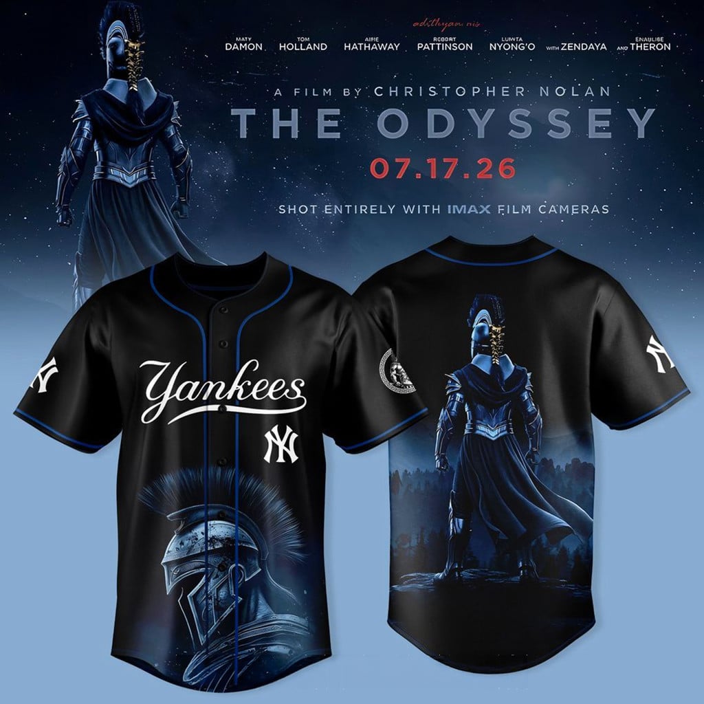 New York Yankees X The Odyssey 2026 Defy The Gods Jersey NY Yankees Merch Baseball Fan Gifts