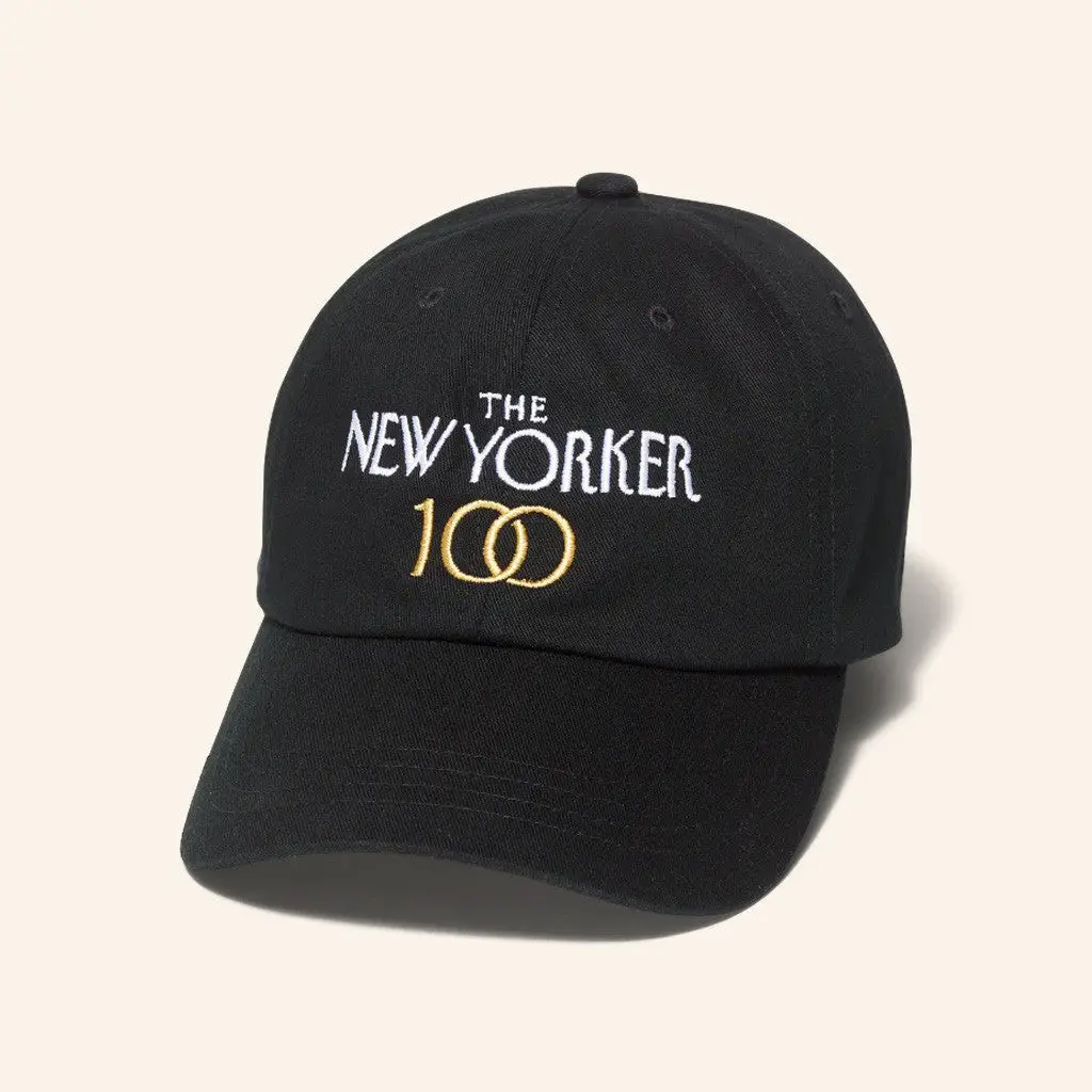 New Yorker Merch The 100Th Anniversary In Black Hat Embroidered Gifts For Dudes -WearandDecor