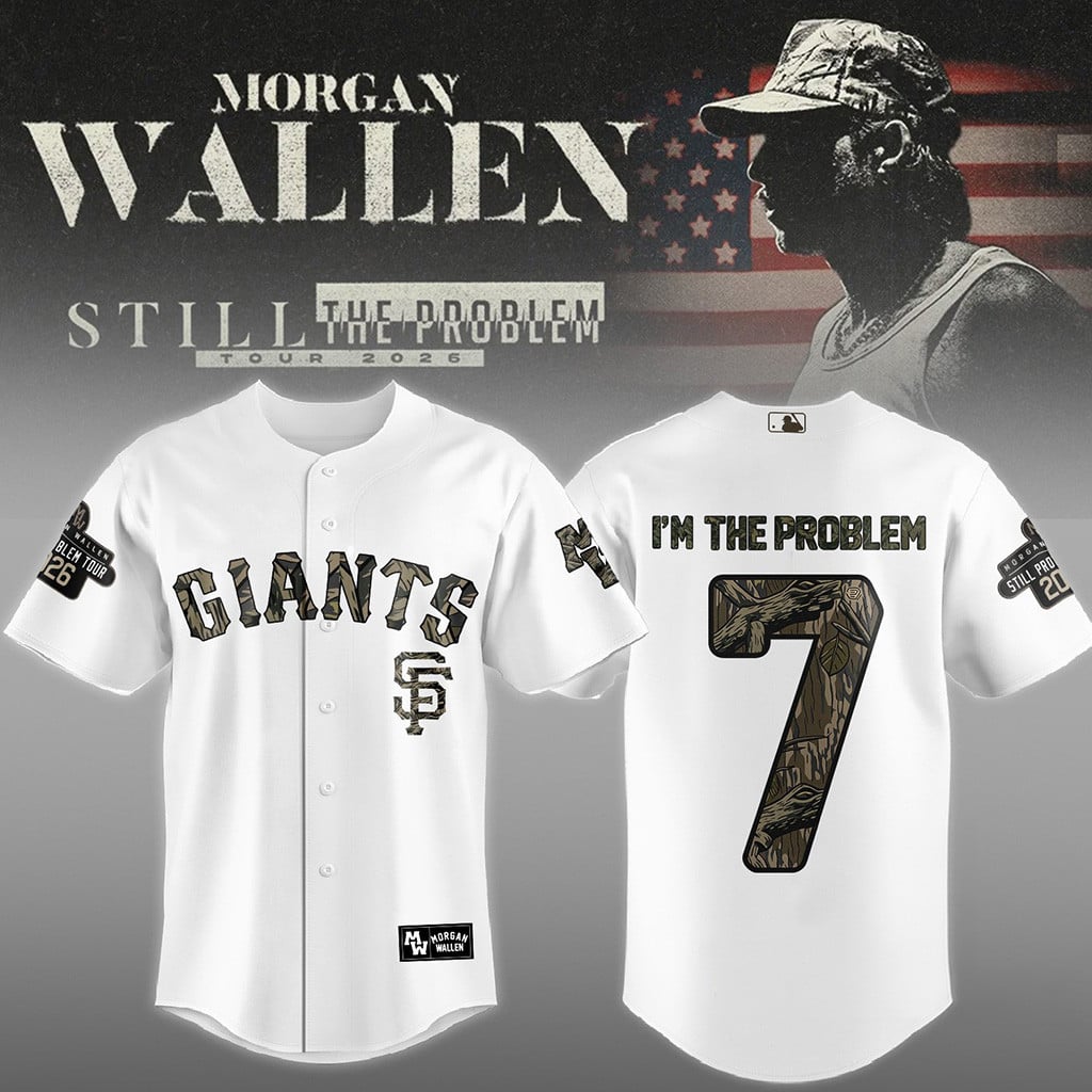 NF Giants Morgan Wallen Still The Problem Tour 2026 Baseball Jersey Giants Merch Gift For Fan