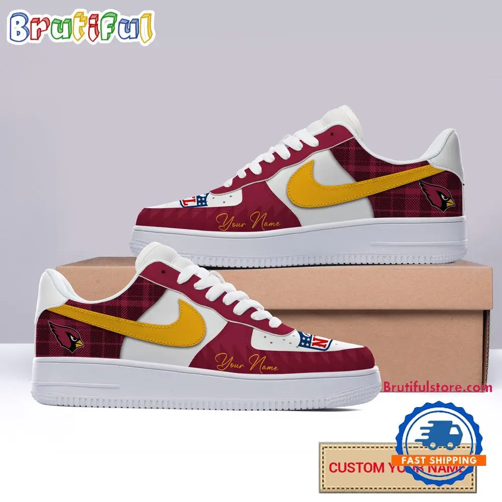 NFL Arizona Cardinals Christmas Logo Pattern Custom Air Force 1 Shoes Sneaker