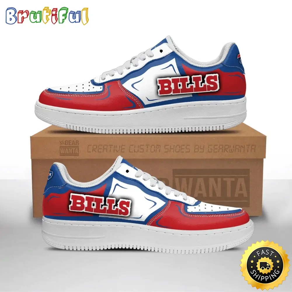 NFL Buffalo Bills Air Force 1 Shoes Football Sports Sneaker Shoes NFL Buffalo Bills Air Force 1 Shoes Football Sports Sneaker Shoes - Image 1