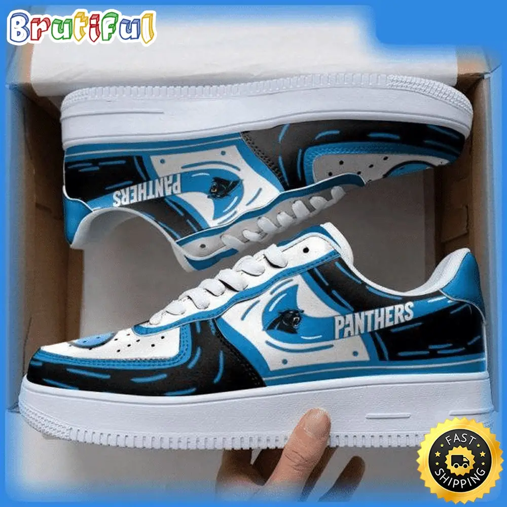 NFL Carolina Panthers Air Force 1 Shoes Sneaker Trending For Fans NFL Carolina Panthers Air Force 1 Shoes Sneaker Trending For Fans - Image 1