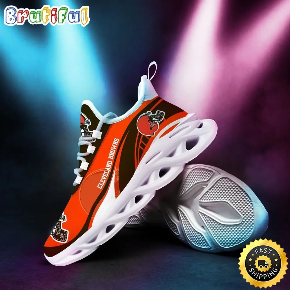 NFL Cleveland Browns Sneaker Max Soul Shoes Hot Special Gift For Fans
