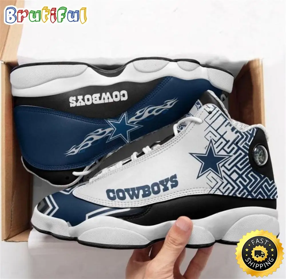 NFL Dallas Cowboys Air Jordan 13 Shoes NFL Dallas Cowboys Air Jordan 13 Shoes - Image 1