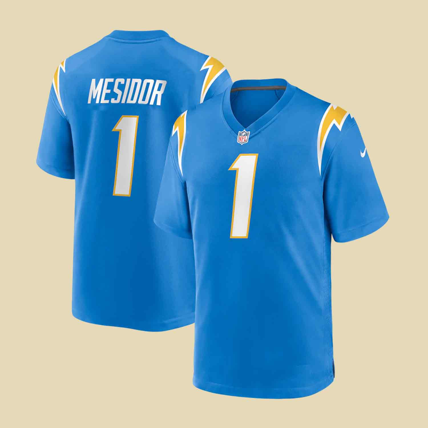 NFL Draft Akheem Mesidor Los Angeles Chargers 2026 Jersey NFL Merch Football Fans Gift