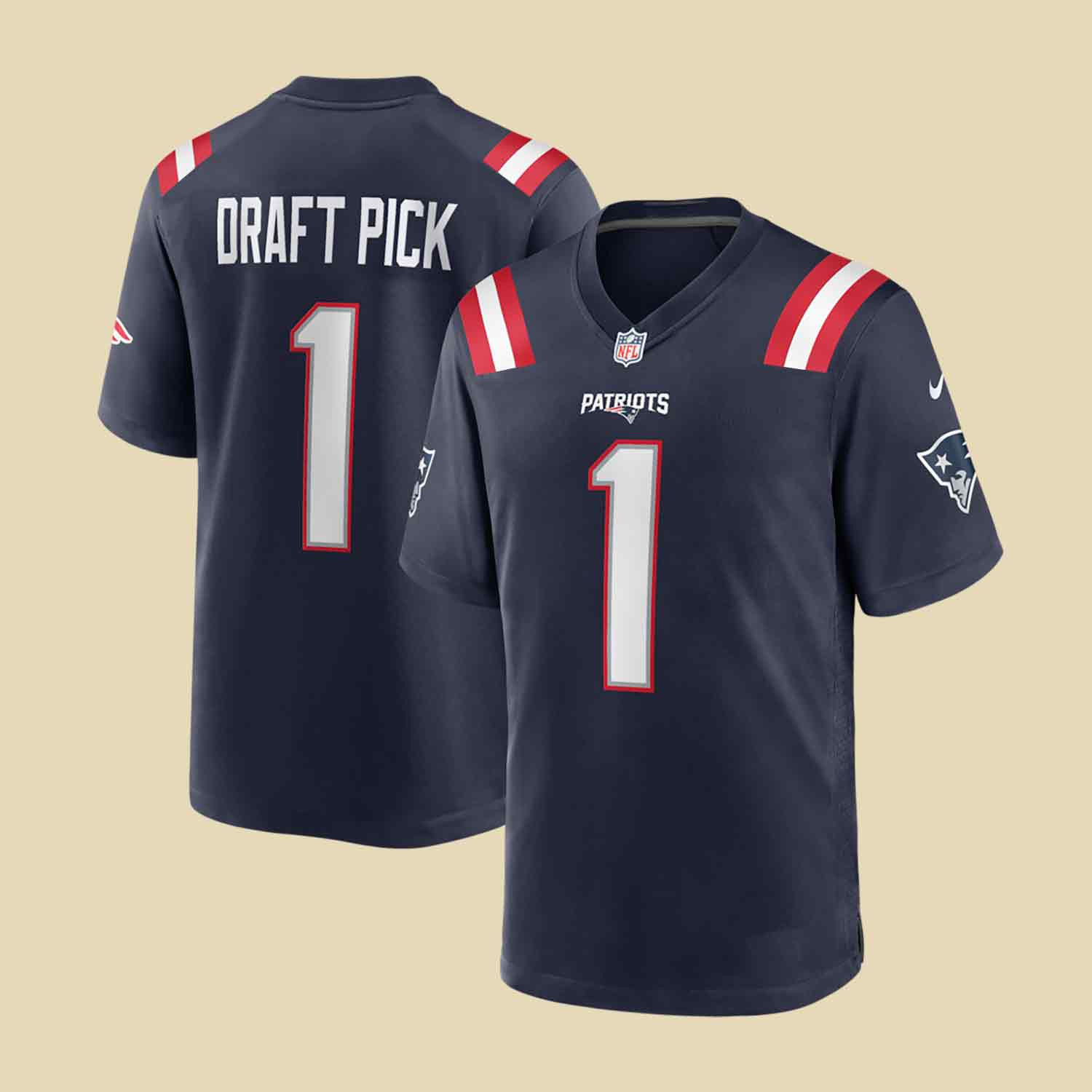 NFL Draft Caleb Lomu New England Patriots Jersey First Round Pick Clothing Gift
