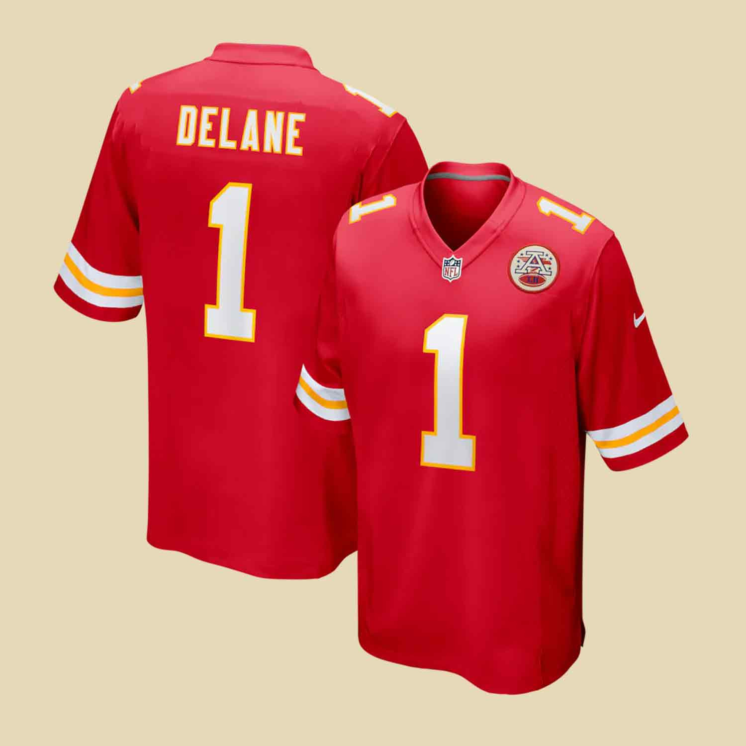 NFL Draft Kansas City Chiefs Jersey First Round Pick Gift for Football Dad