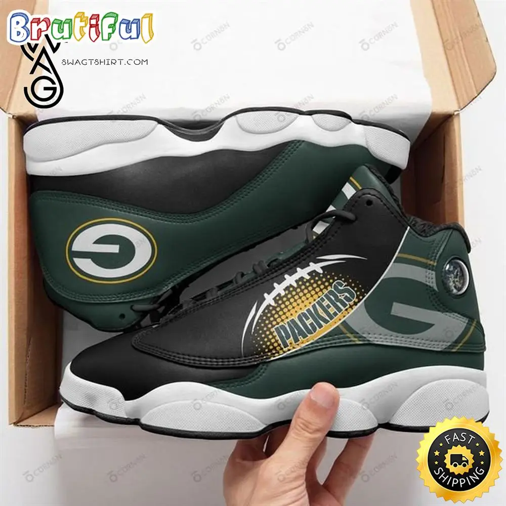 Nfl Green Bay Packers Air Jordan 13 Shoes 2