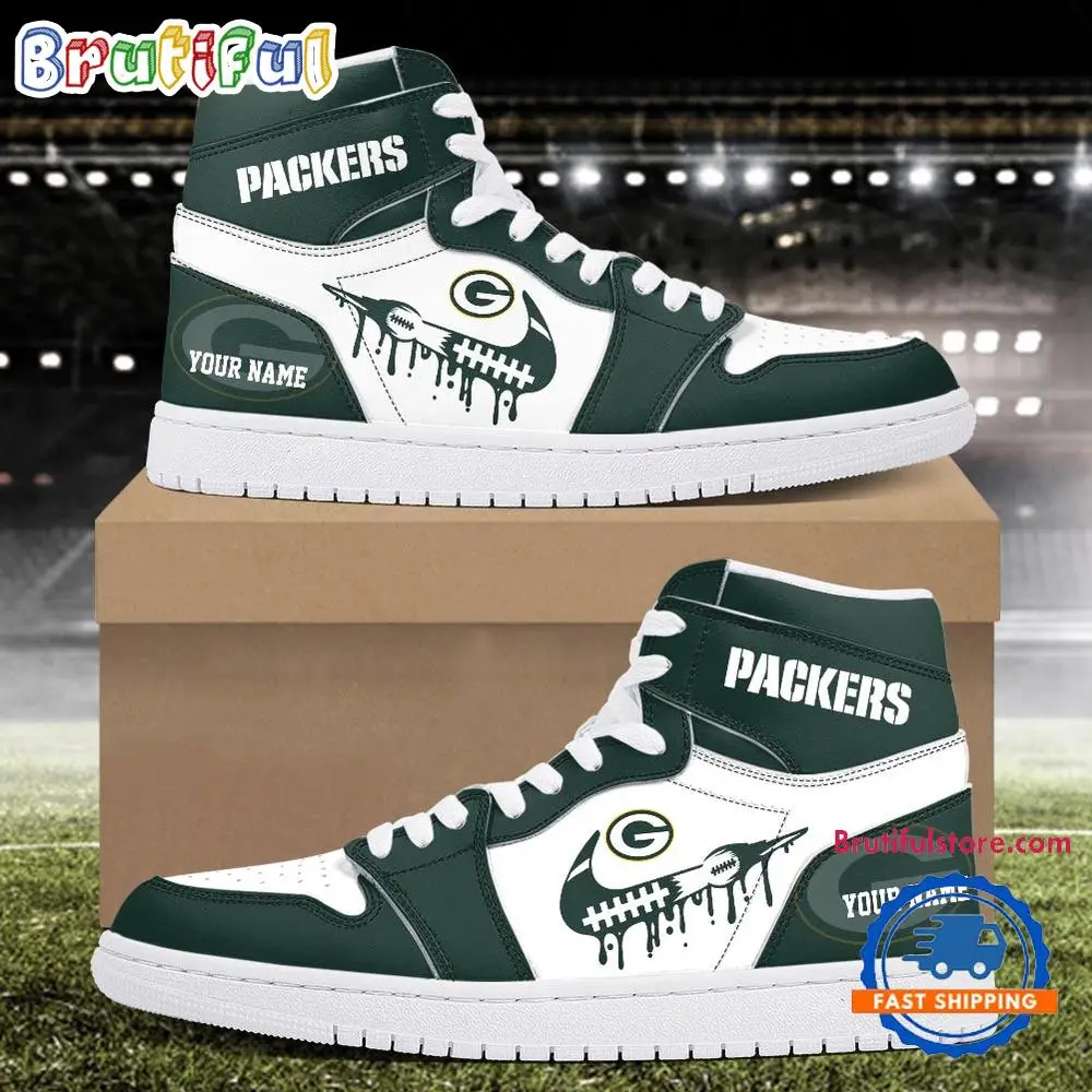 NFL Green Bay Packers New Season Custom Air Jordan 1 Hightop Shoes
