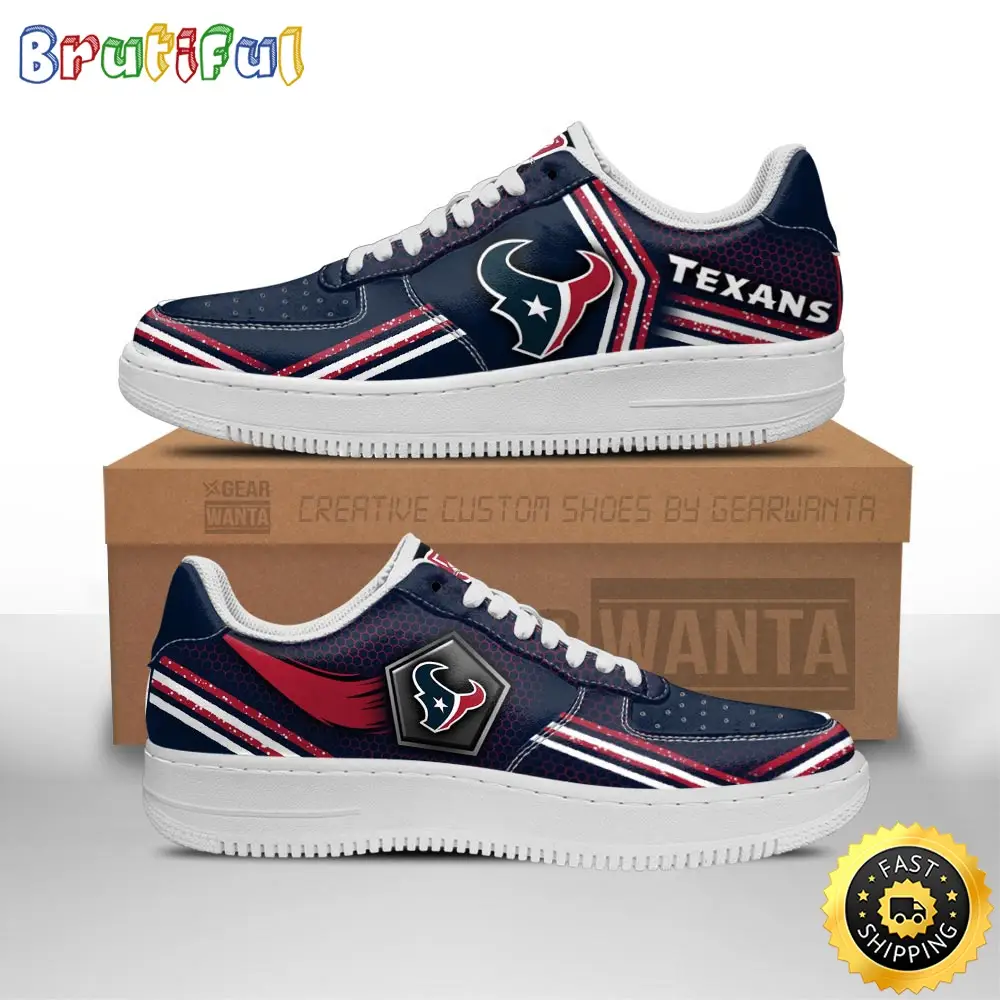 NFL Houston Texas Air Force 1 Shoes Air Sneakers For Fans