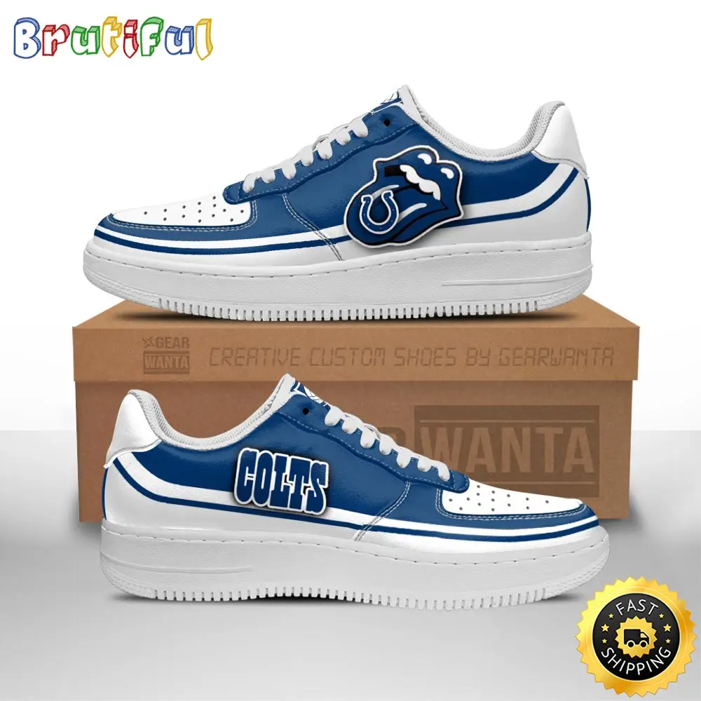 NFL Indianapolis Colts Air Force 1 Shoes Sexy Lips For Fans NFL Indianapolis Colts Air Force 1 Shoes Sexy Lips For Fans - Image 1