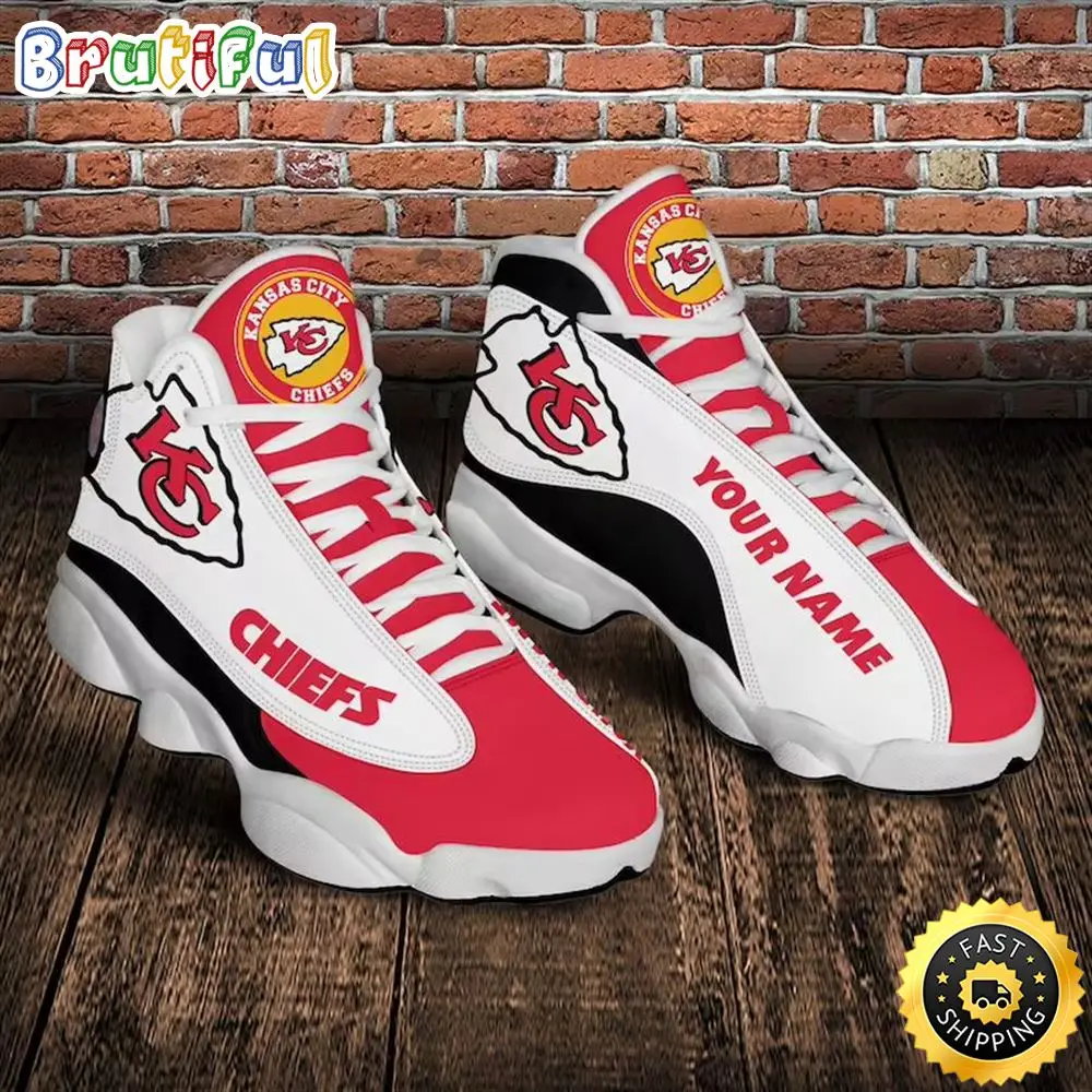 Nfl Kansas City Chiefs Personalized Air Jordan 13 Shoes