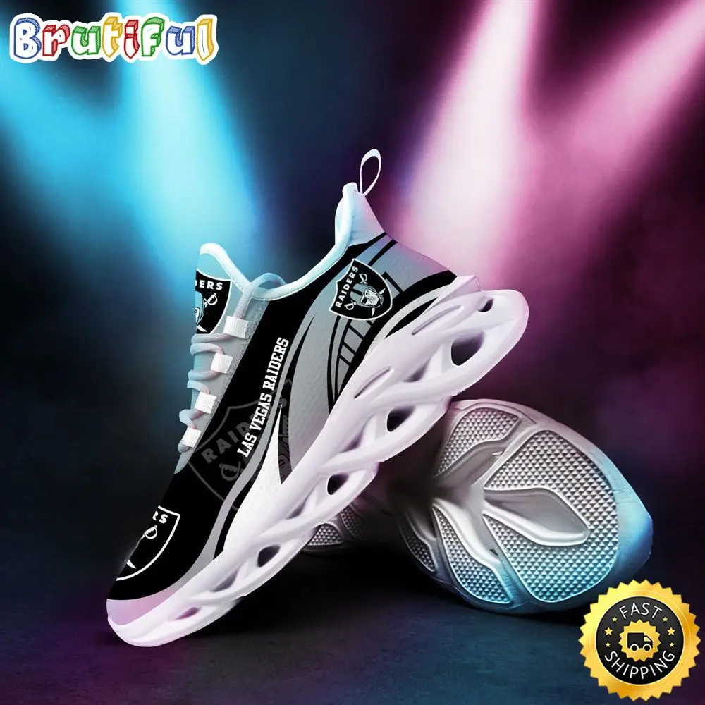 NFL Las Vegas Raiders Sneaker Max Soul Shoes Hot Special Gift For Fans NFL Las Vegas Raiders Sneaker Max Soul Shoes Hot Special Gift For Fans - Image 1
