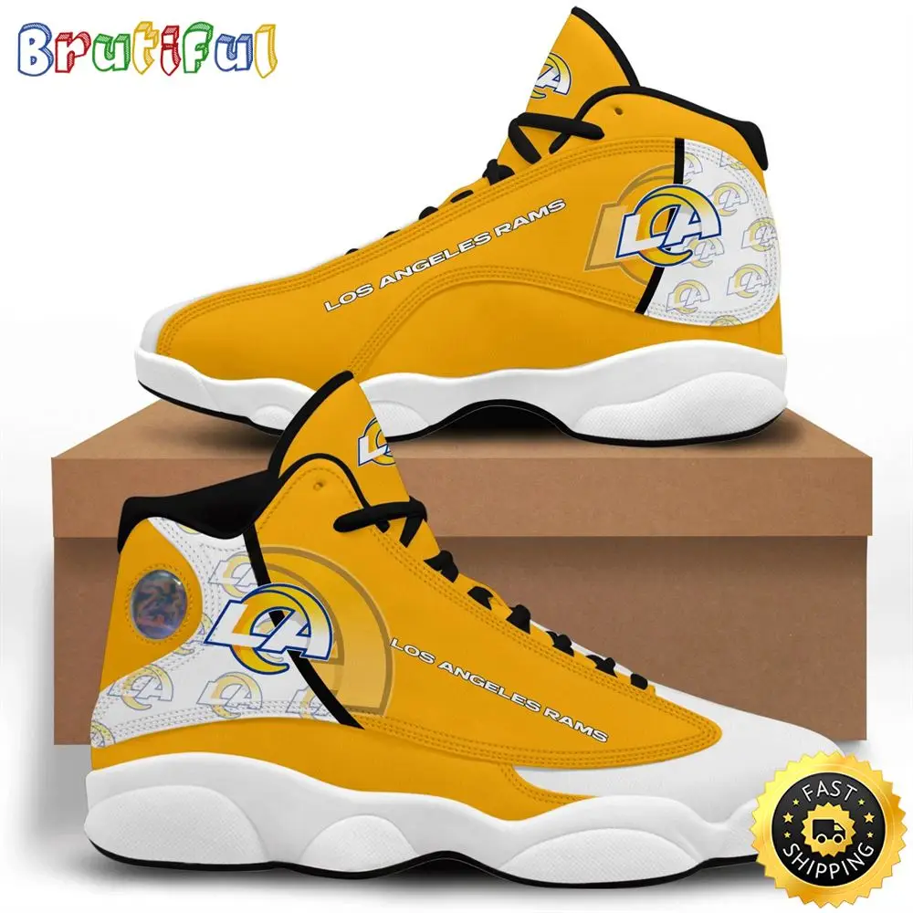 NFL Los Angeles Rams Blue Logo Version Air Jordan 13 Shoes