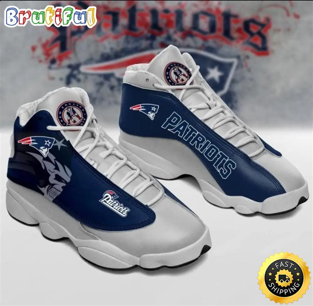 NFL New England Patriots Air Jordan 13 Shoes NFL New England Patriots Air Jordan 13 Shoes - Image 1