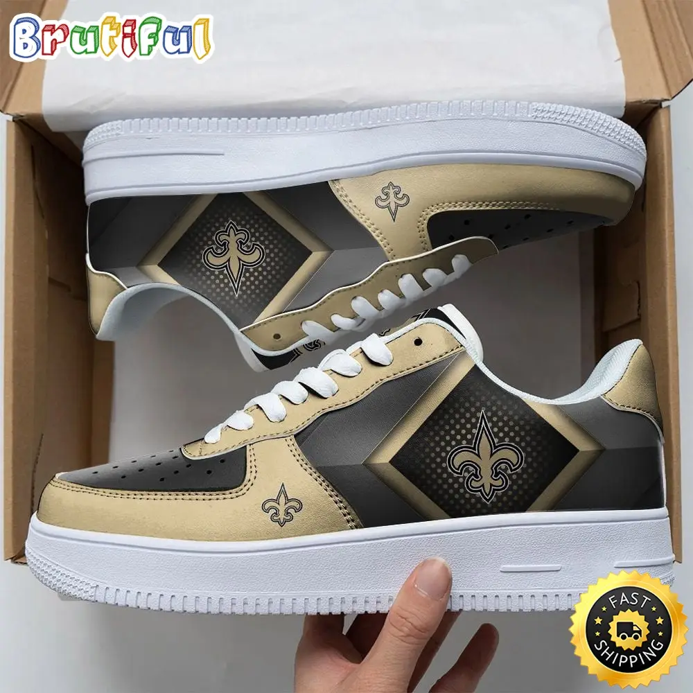 NFL New Orleans Saints Air Force 1 Shoes Chic AF1 Collection NFL New Orleans Saints Air Force 1 Shoes Chic AF1 Collection - Image 1