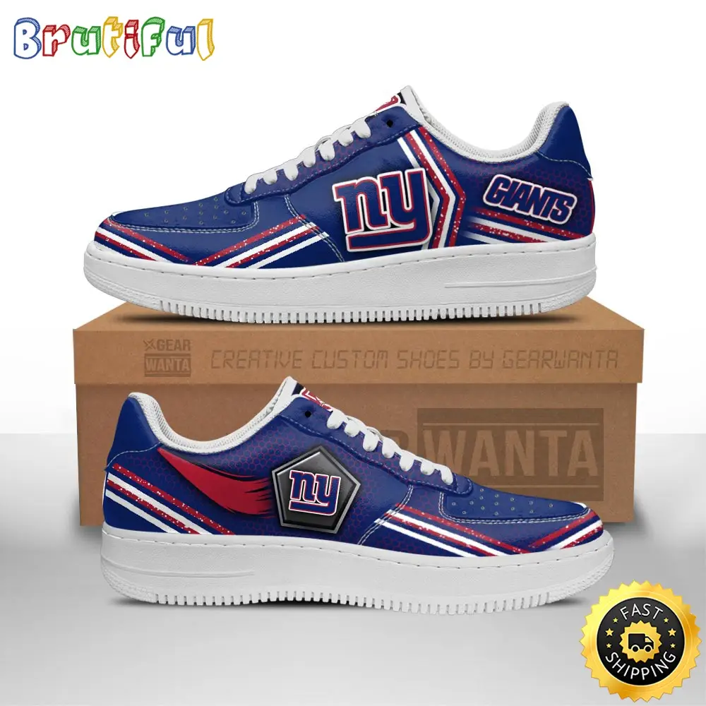 NFL New York Giants Air Force 1 Shoes Air Sneakers For Fans NFL New York Giants Air Force 1 Shoes Air Sneakers For Fans - Image 1