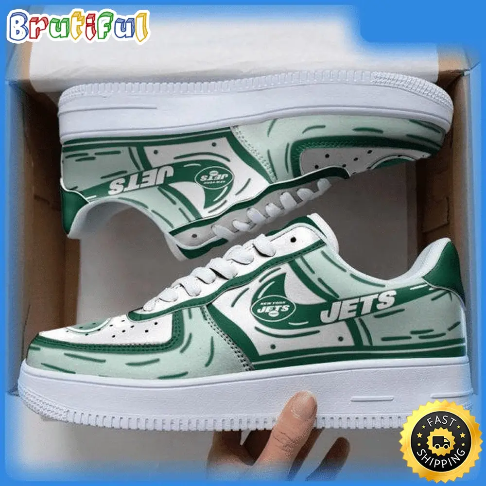 NFL New York Jets Air Force 1 Shoes Sneaker Trending For Fans