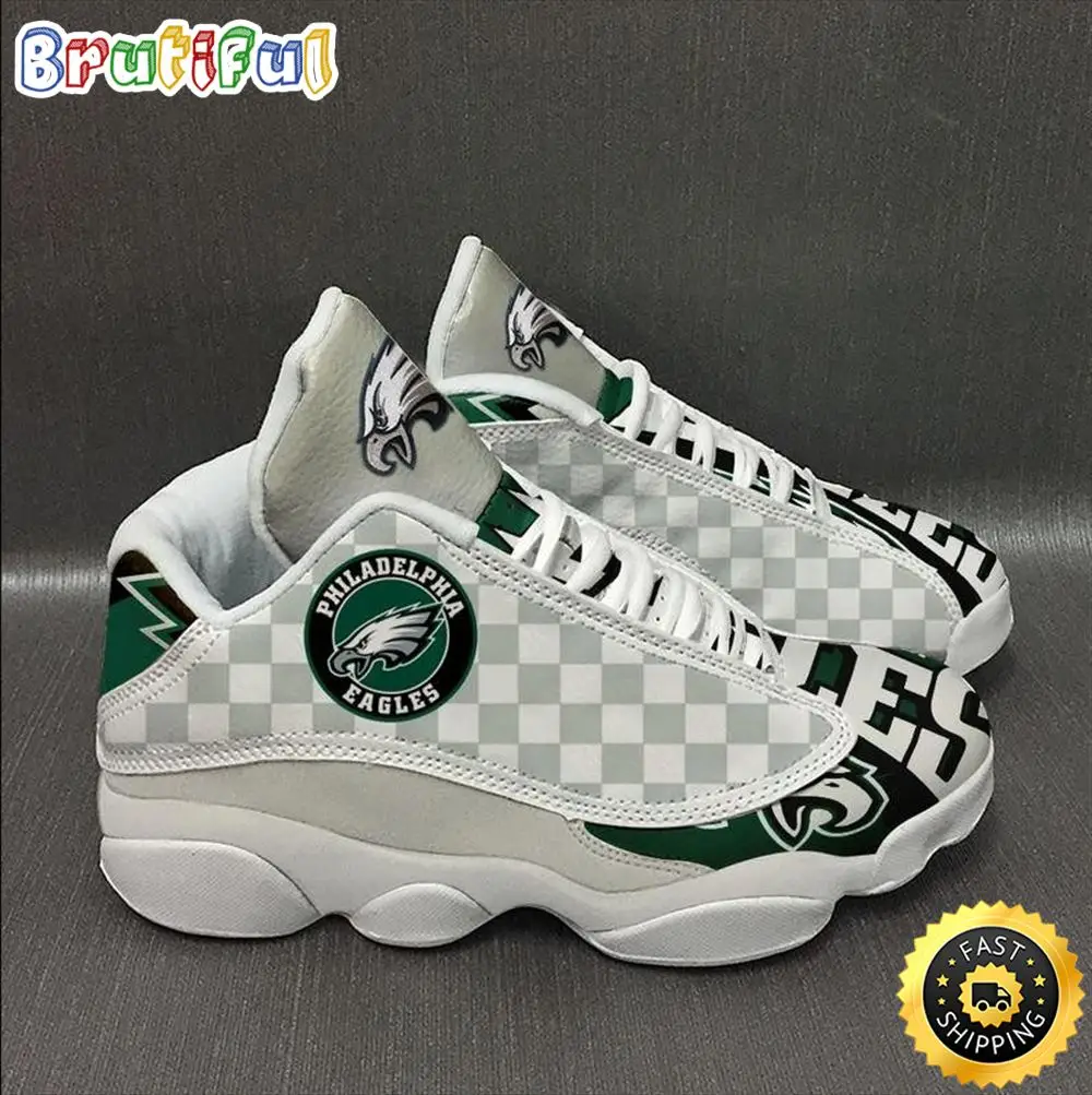 NFL Philadelphia Eagles Air Jordan 13 Shoes V3 NFL Philadelphia Eagles Air Jordan 13 Shoes V3 - Image 1