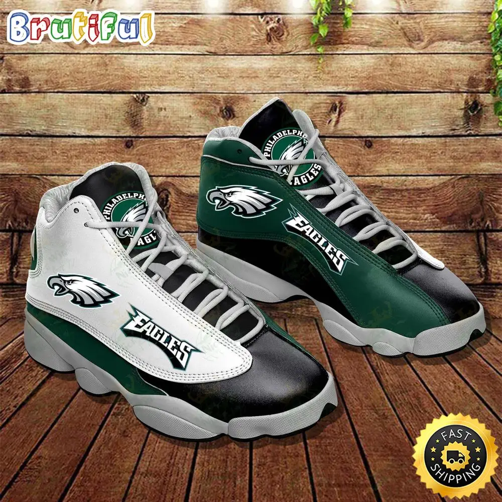 NFL Philadelphia Eagles Air Jordan 13 Shoes V4 NFL Philadelphia Eagles Air Jordan 13 Shoes V4 - Image 1