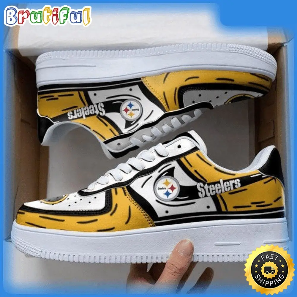 NFL Pittsburgh Steelers Air Force 1 Shoes Sneaker Trending For Fans NFL Pittsburgh Steelers Air Force 1 Shoes Sneaker Trending For Fans - Image 1