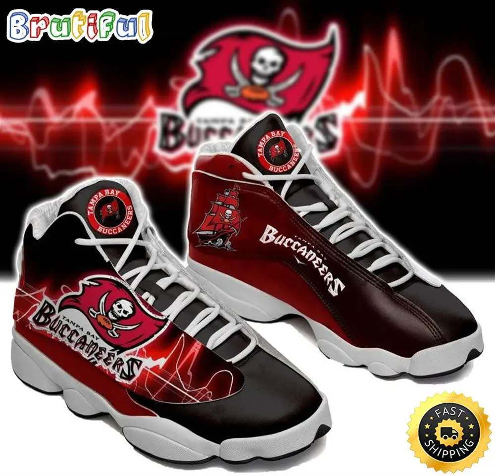 NFL Tampa Bay Buccaneers Air Jordan 13 Shoes V2 NFL Tampa Bay Buccaneers Air Jordan 13 Shoes V2 - Image 1