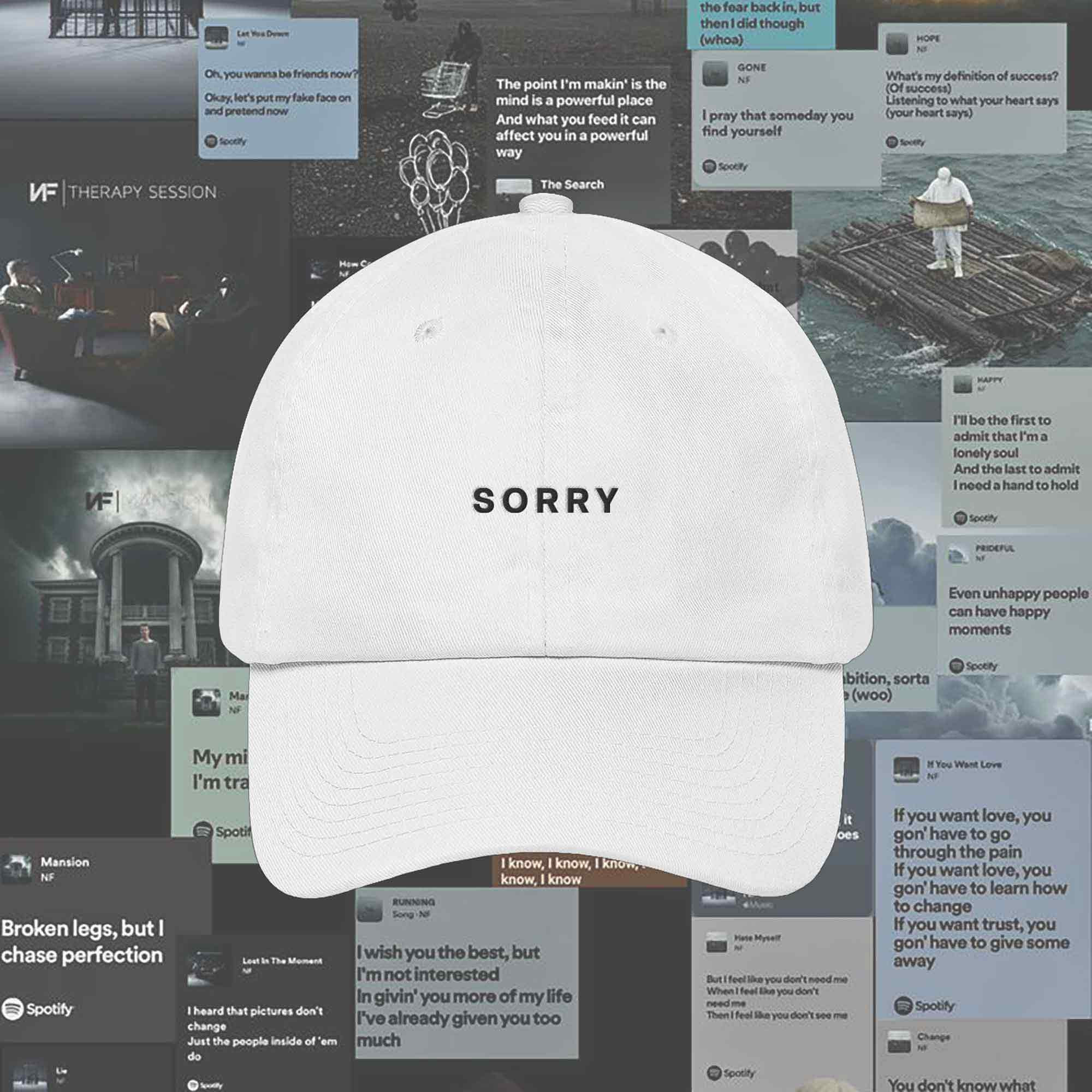 NFRealMusic Dad Hat Sorry Song Baseball Cap Gift For NFRealMusic Lovers